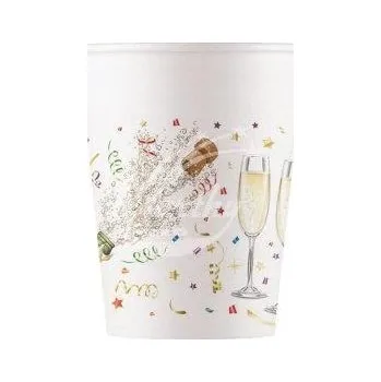 Zábavní pyrotechnika Kelímky papírové Nový rok! - 8 ks - 200 ml