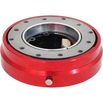 Tuning Rychloupínací nába volantu Mtuning - červená SLIM