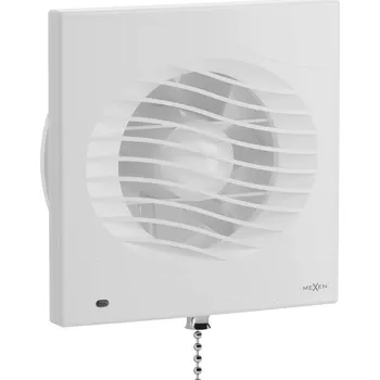 Domácí ventilátor Mexen DXS 150 koupelnový ventilátor, provázkový spínač, bílý - W9603-150K-00 Koupelnové ventilátory
