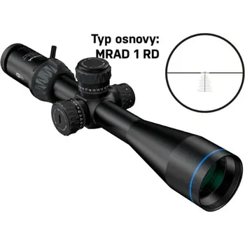 Airsoft MEOPTA MeoPro Optika6 4,5-27x50 RD FFP Záměrná osnova: MRAD 1 RD