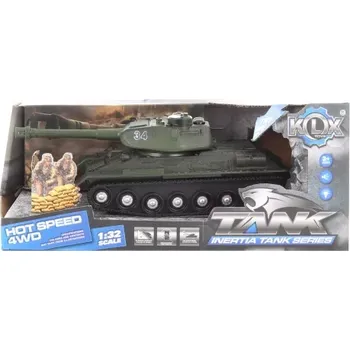 autíčko Lamps Tank na baterie zelený 24 cm
