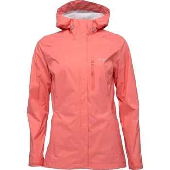 Dámská outdoorová bunda Columbia POURING ADVENTURE III JACKET W L Růžová, Bílá