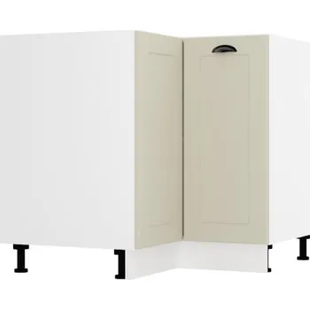 Šatní skříň Rohová skříň, šíře 90 x 90 cm Bílý Latté