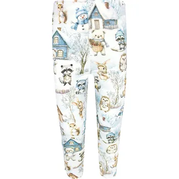 Dívčí legíny V-Mart Dětské legíny Zimní krajina 122/128