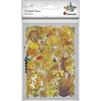 Set školních potřeb Naklejki foliowe 8 plansz liście, kwiaty, kosze