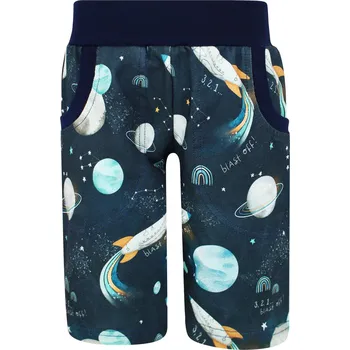 Chlapecké kraťasy V-Mart, Chlapecké bermudy Vesmír (s gumou v pase) 110/116