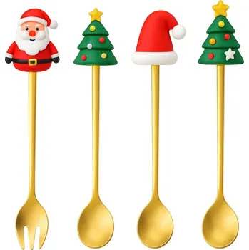 Příbor eCa LYZ3 Luxusní vánoční sada lžiček, 4 ks