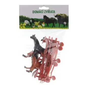 Figurka Plastoví koníci s ohradou v sáčku