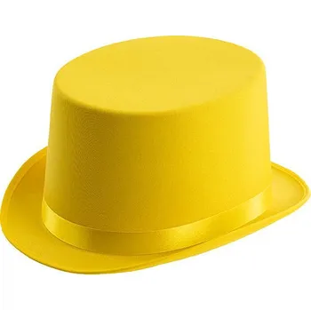 Karnevalový doplněk Carnival toys Cylindr žlutý karnevalový