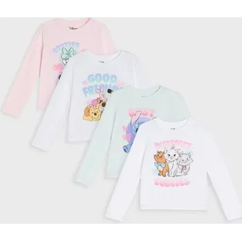 Oblečení a móda Sinsay - Bavlněná košilka s potiskem 4 pack Disney - vícebarevná - 079IL-MLC - 079IL-MLC-134