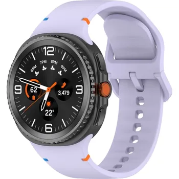 eses Silikonový řemínek pro Samsung Galaxy Watch 8 - Fialový, velikost L