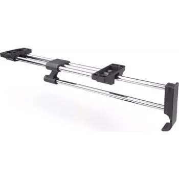 Věšák Výsuvný držák na utěrky LUX Chrom/černá 300 mm