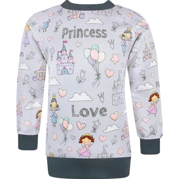 Dívčí mikina V-Mart.cz, Dívčí mikina Princezny 86/92