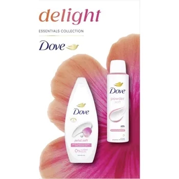 Dove Delight Dove Petal Soft sprchový gel 250 ml + Dove Floral Antiperspirant osvěžující deodorant ve spreji 150 ml