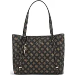 Guess Erica shopper kabelka logo hnědá