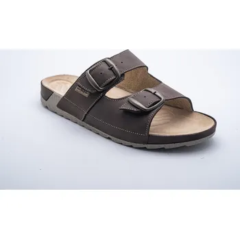 Pánské pantofle MEDISTYLE pánská zdravotní pantofel ERIK Barva: Hnědá, Velikost EU: 46