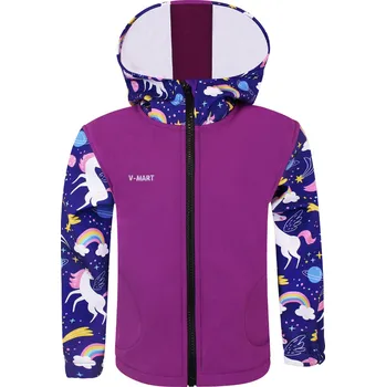 V-Mart, Dívčí softshellová bunda Jednorožci 98/104