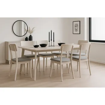 Jídelní židle HUGO 6 Kašmír 2B Černá