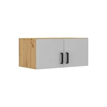 Komoda Horní nástavba, šířka 80cm Dub artisan Světle šedá