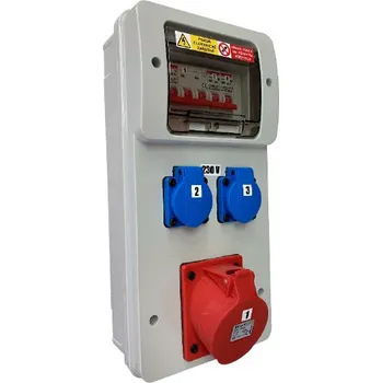 Rozvaděč RZP 66005.20001J zásuvková kombinace zapojená