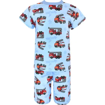 Chlapecké pyžamo V-Mart, Chlapecké pyžamo s krátkým rukávem Hasiči 104