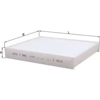 Kabinový filtr KNECHT Filtr vzduchu v interiéru KNC LA 472