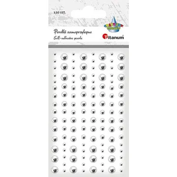 samolepka ST..., Samolepky 3D, půlperličky, stříbrné, 1arch