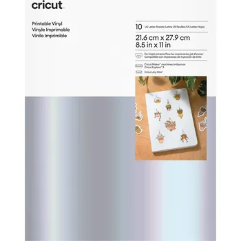 STŘÍBRNÝ VINYL potisknutelný samolepicí Cricut