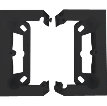 Elektroinstalační krabice Krabice instalační nástěnná 1 násobná, skládaná, hloubka 40 mm, Simon 10 CSC/49, černá