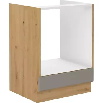 Kuchyňská skříňka Skříňka na vestavnou troubu, šíře 60 cm Dub artisan Světle šedý mat