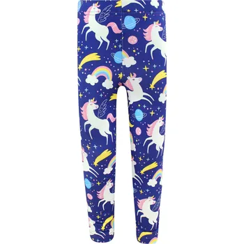 Dívčí legíny V-Mart, Dívčí legíny Jednorožci - fialové 110/116