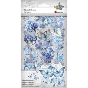 Set školních potřeb Naklejki foliowe 4 plansze motyle, kwiaty (pl, 2000, Titanum)