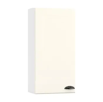 Šatní skříň Vysoká skříň, šíře 60 cm Bílý Krém