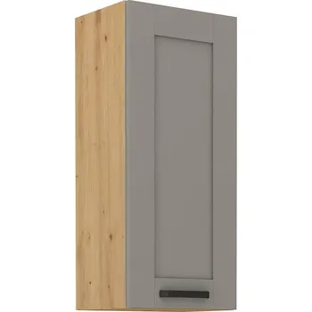 Šatní skříň Skříň, šíře 40 cm, výška 108 cm Dub artisan Světle šedý mat