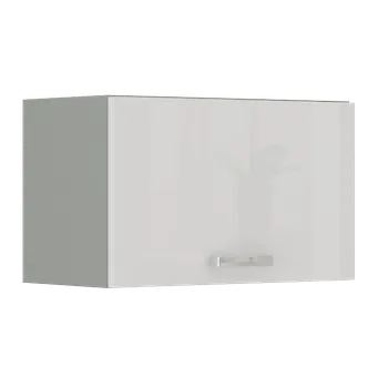 Kuchyňská skříňka Výklopná skříňka nad digestoř, šíře 50 cm Bílý lesk