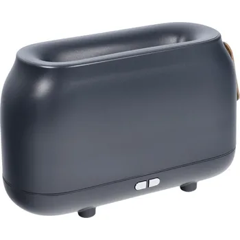 Barevný plamenný aromaterapeutický přístroj / zvlhčovač vzduchu / difuzér Art Deco model HZ005 šedý