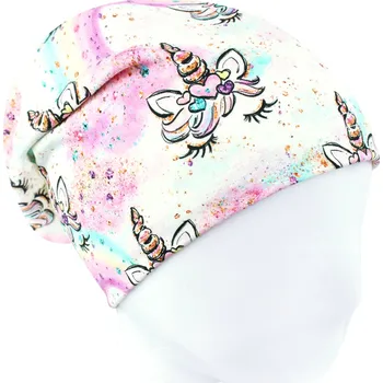 Čepice V-Mart, Jarní/podzimní čepice Jednorožčí očička 48-50 cm