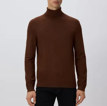 Pánský svetr Reserved - Rolák s viskózou - hnědá - 042FR-88M - 042FR-88M-L