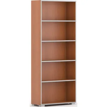 Knihovna Knihovna SILVER LINE, třešeň, 1 sloupec, 1865 x 800 x 400 mm