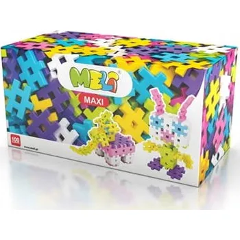 ostatní stavebnice Stavebnice kostky Meli růžové vaflové 100 dílů pro děti ve věku Věk 3+