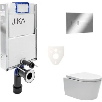 Klozet Cenově zvýhodněný závěsný WC set Jika k zazdění + WC SAT Brevis SIKOJW2