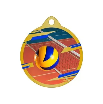 Volejbalová medaile UV32015 - 32 mm, Zlato