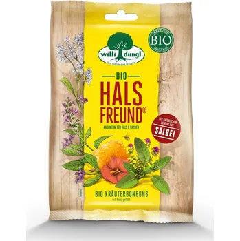 Bonbon Willi Dungl Med, šalvěj, tymián BIO cucavé bonbóny 65 g