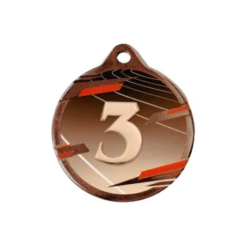 UV medaile s umístěním UV50004 - 50 mm, Bronz