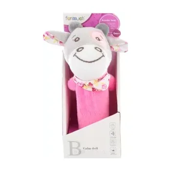 Lamps Chrastítko pískací růžová kravička