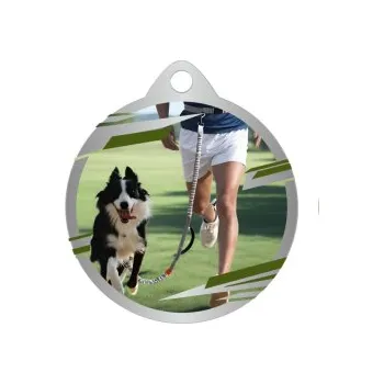 Canicross medaile UV32016 - 32 mm, Stříbro