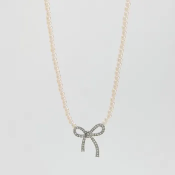 Náhrdelník Reserved - Náhrdelník s mašličkou - vícebarevná - 540FD-MLC - 540FD-MLC-ONE