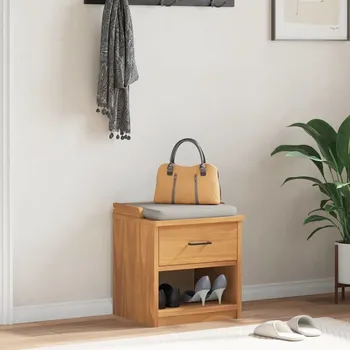 vidaXL Lavice do předsíně SANDNES 45x40x50 cm masivní borovice [4010446] Barva: Povrchová úprava akácie