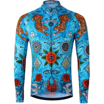 cyklistický dres Cyklodres CYCOLOGY Summer Koh Samui, pánský, dlouhý rukáv (Motiv Maui, velikost 3XL)