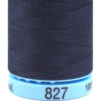 Nit Bavlněné nitě 400 m Etiketní č.50 Triana Amann Varianta: 0827 Total Eclipse, Balení: 5 ks